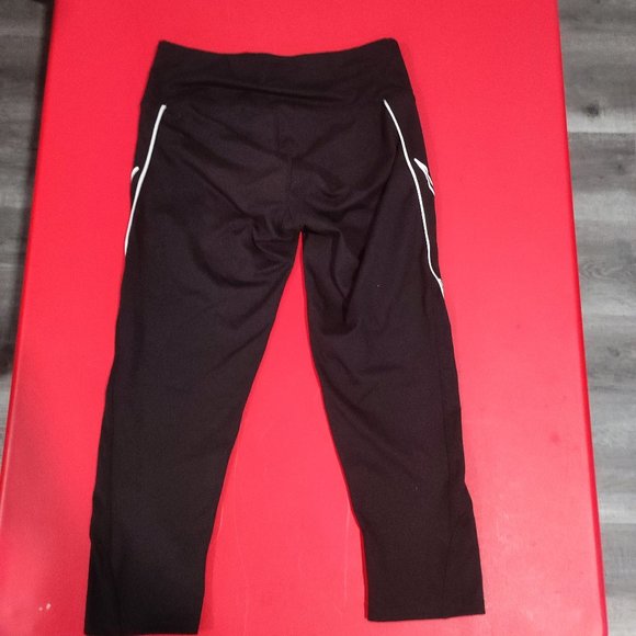 ACX Active 3/4 leggings black with graphic design women's size S - Picture 3 of 6
